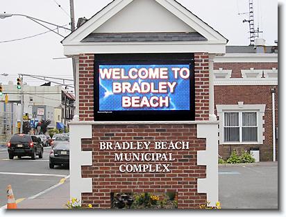Town of Bradley Beach, Full Color LED Sign, 48x96 matrix